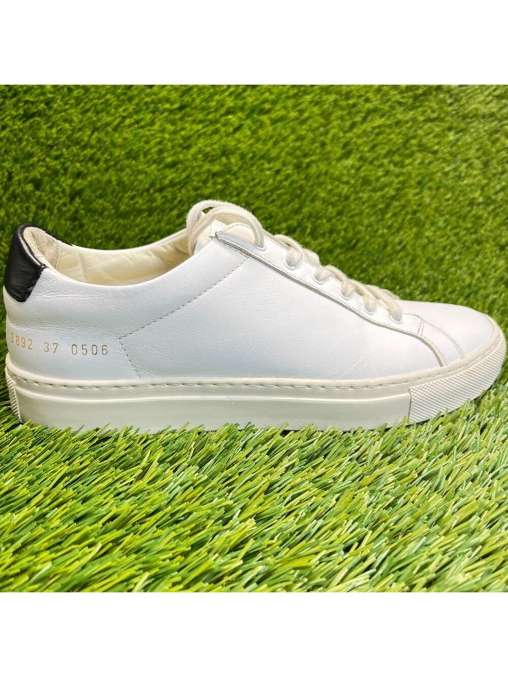 Common Projects Achilles Low Womens Size 6.5 White Athletic Shoes Sneakers